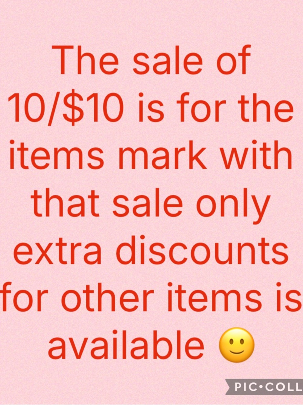 Pink Graphic Promo Sign with Red Text